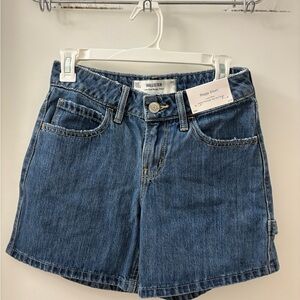 Hollister Blue Jean Low Rise Baggy Shorts